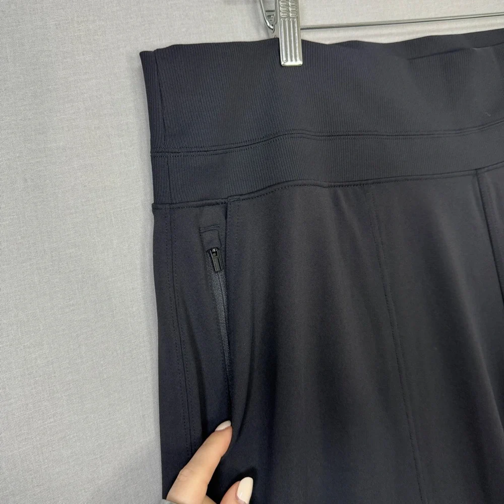 Athleta Venice High Rise Wide Leg Pants Womens 2X Black Yoga Trouser Athleisure